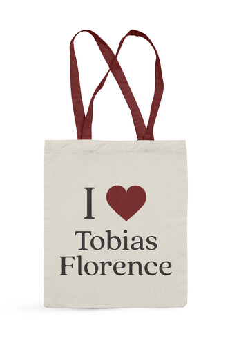 Chasing Paris. Torba bawełniana Tobias Florence (bordowa)